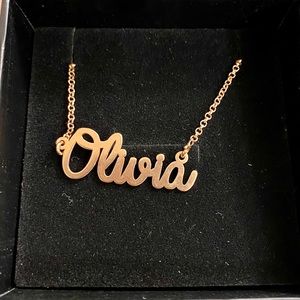 Rose Gold “Olivia” Name Necklace